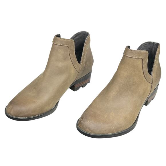 Sorel Women’s Lolla Cut Out Ash Brown Slip On Ankle Boot Size US 6 - Picture 6 of 12